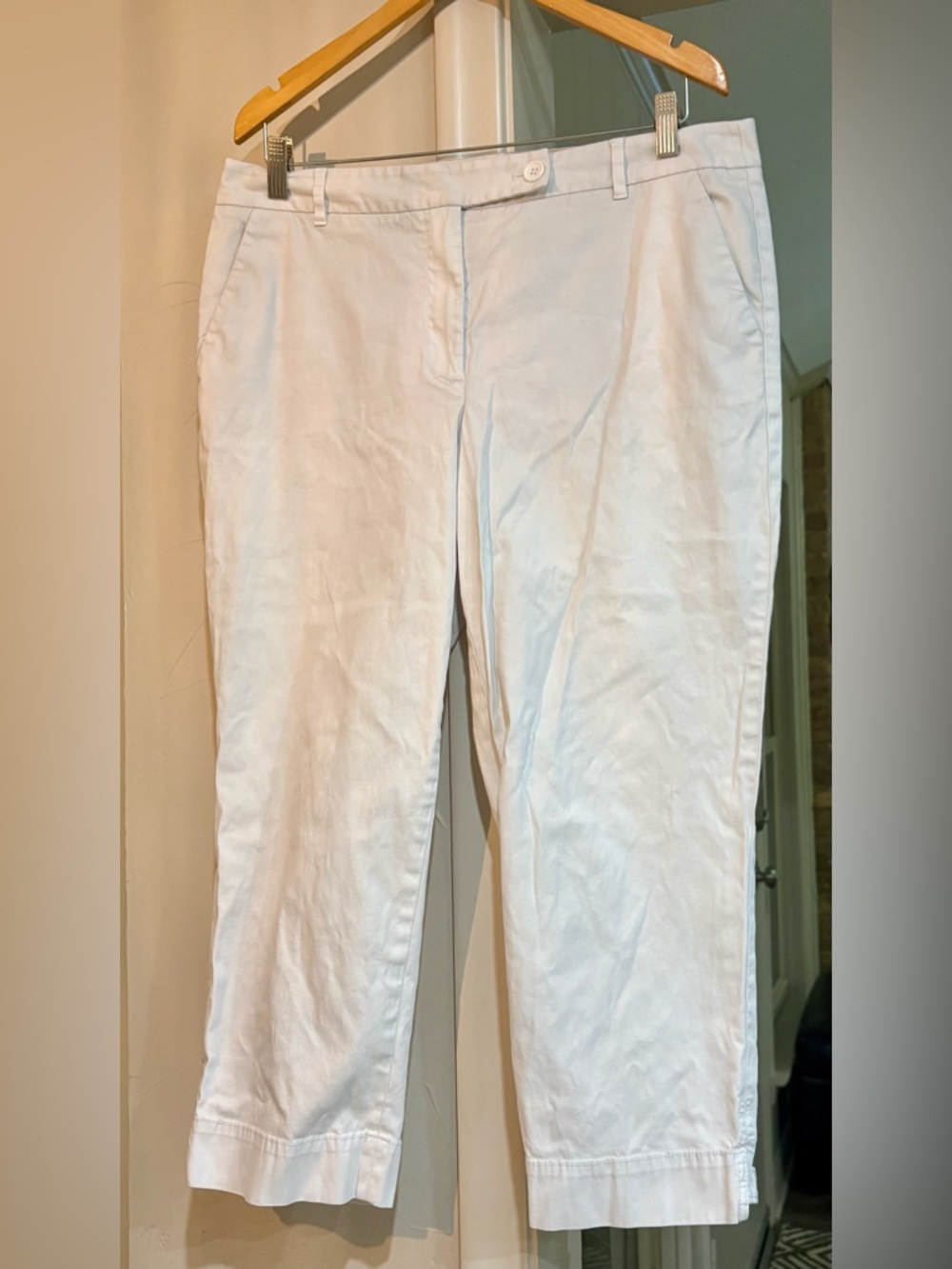 Talbots White The Perfect Skimmer Curvy Pants